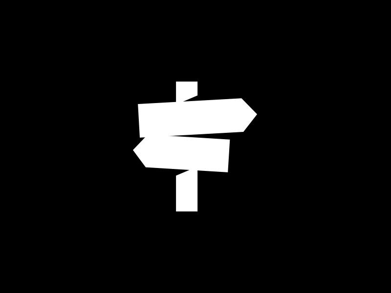 Logo panneaux de direction