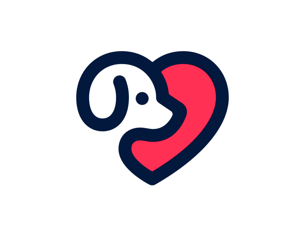 Logo Chien + Cœur