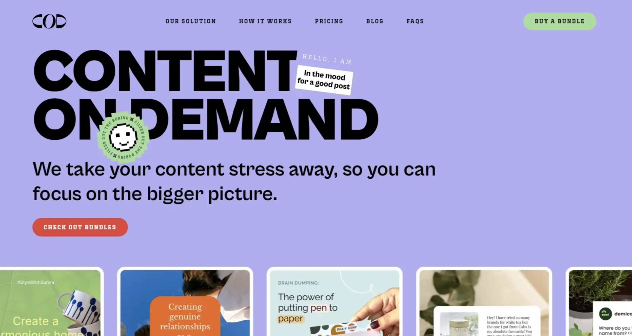 Site web avec un design moderne et épuré