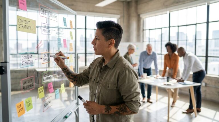 Stratégie de contenu B2B : aligner chaque article sur le pipeline commercial