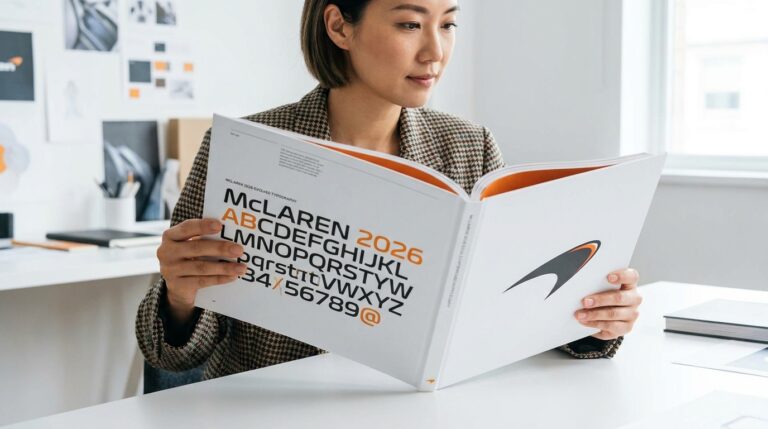 Typographie sur mesure et identité de marque : 5 leçons du rebrand McLaren 2026
